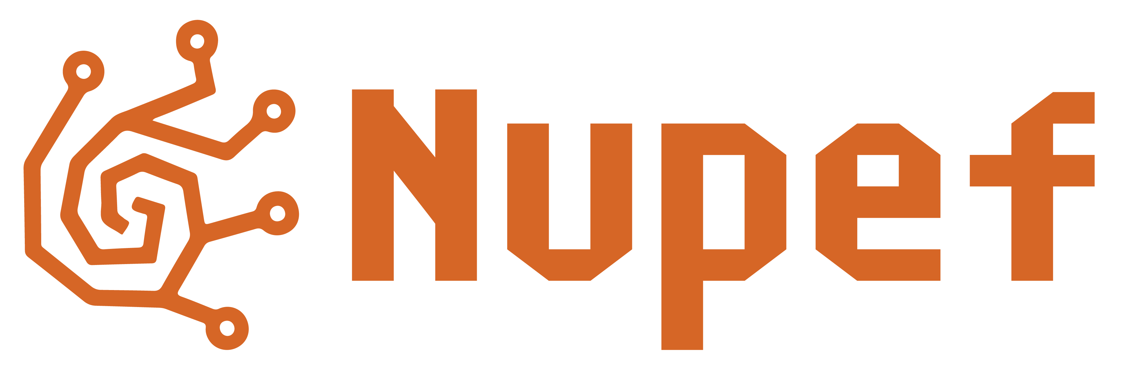 logo na cor laranja do Instituto Nupef
